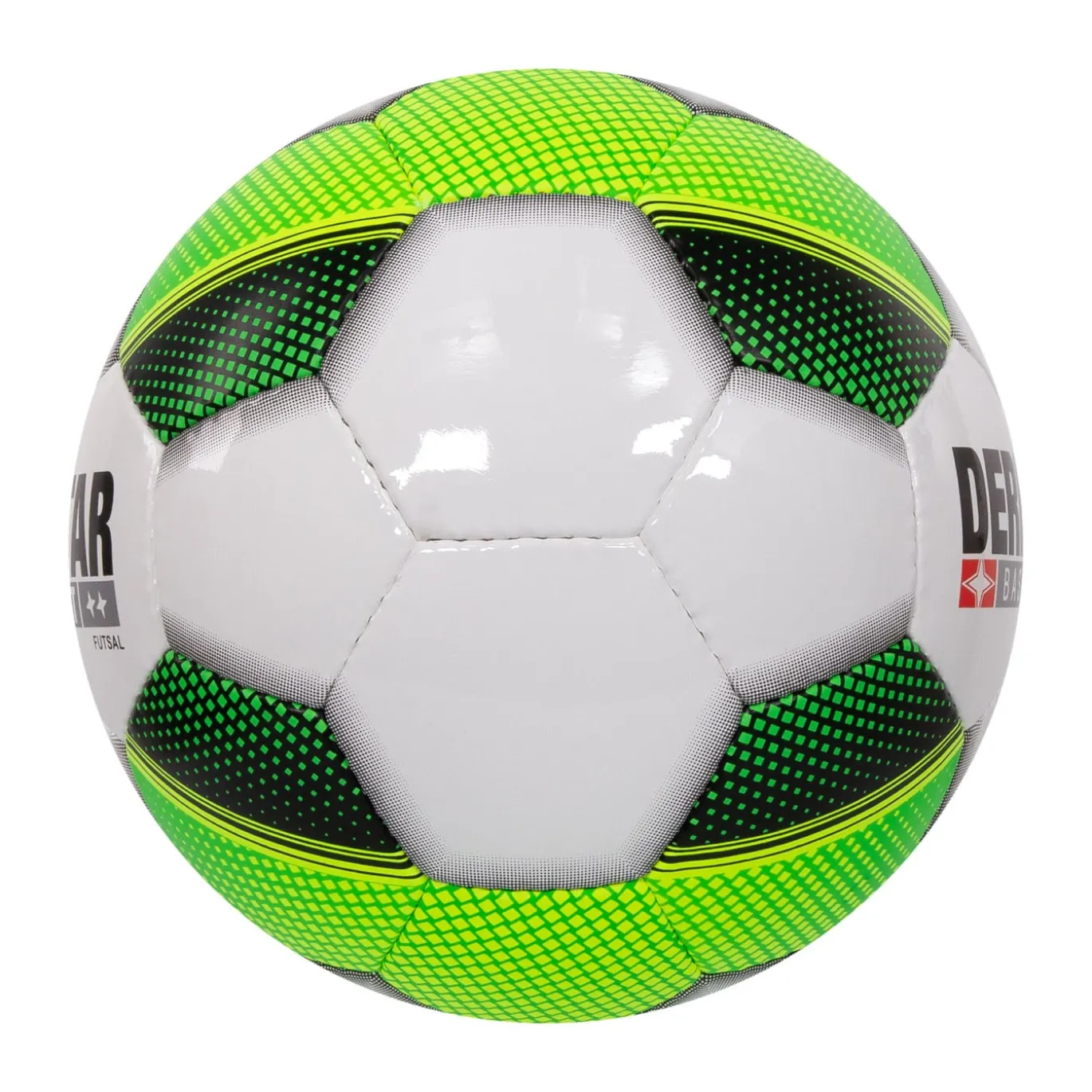 Derbystar Futsal Basic Pro TT Zaalvoetbal Maat 4 Wit Groen Zwart
