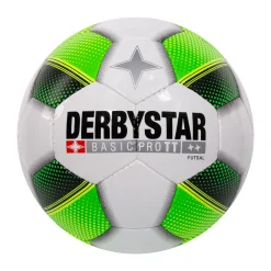 Derbystar Futsal Basic Pro TT Zaalvoetbal Maat 4 Wit Groen Zwart