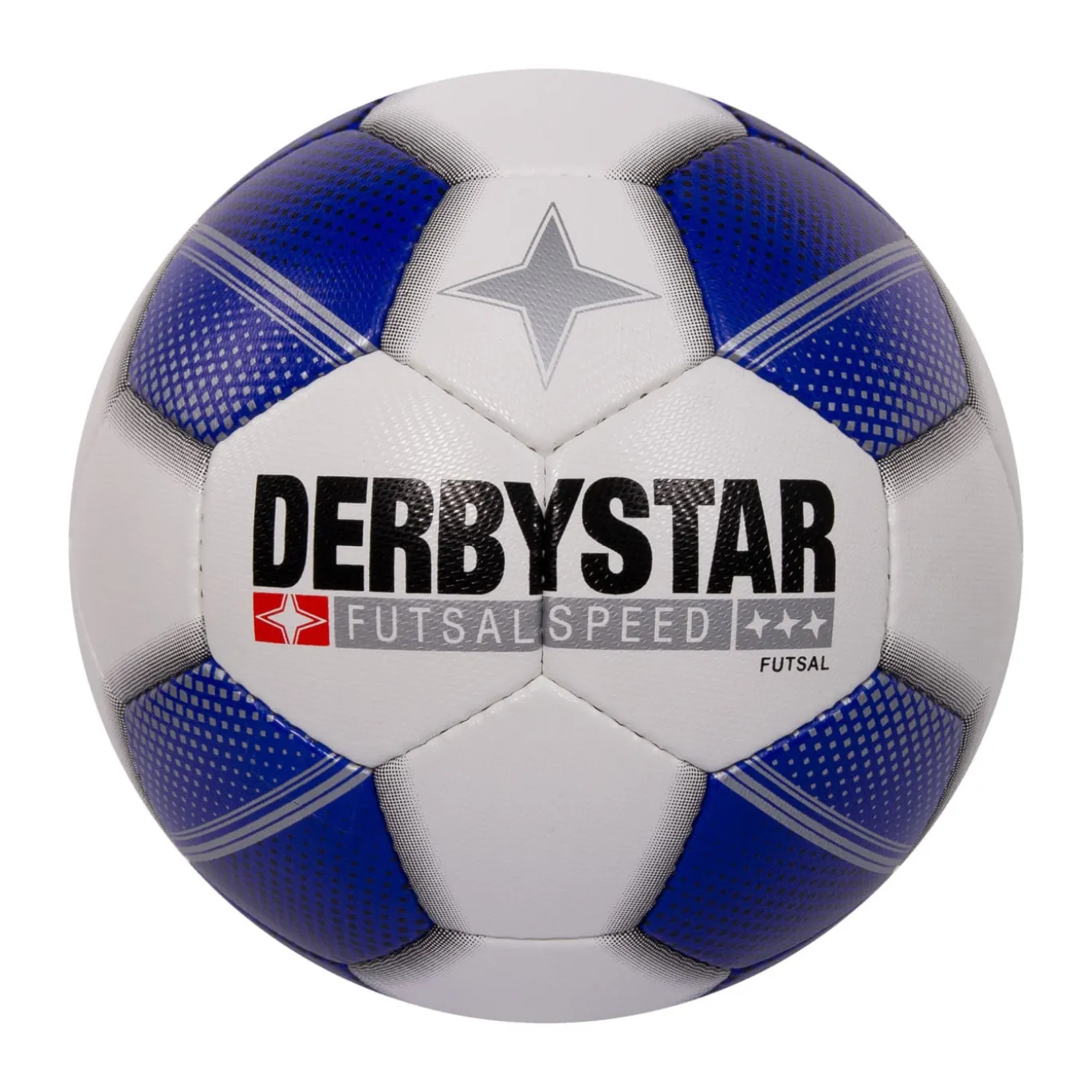 Derbystar Futsal Speed Zaalvoetbal Maat 4 Wit Blauw Zwart
