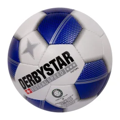 Derbystar Futsal Speed Zaalvoetbal Maat 4 Wit Blauw Zwart