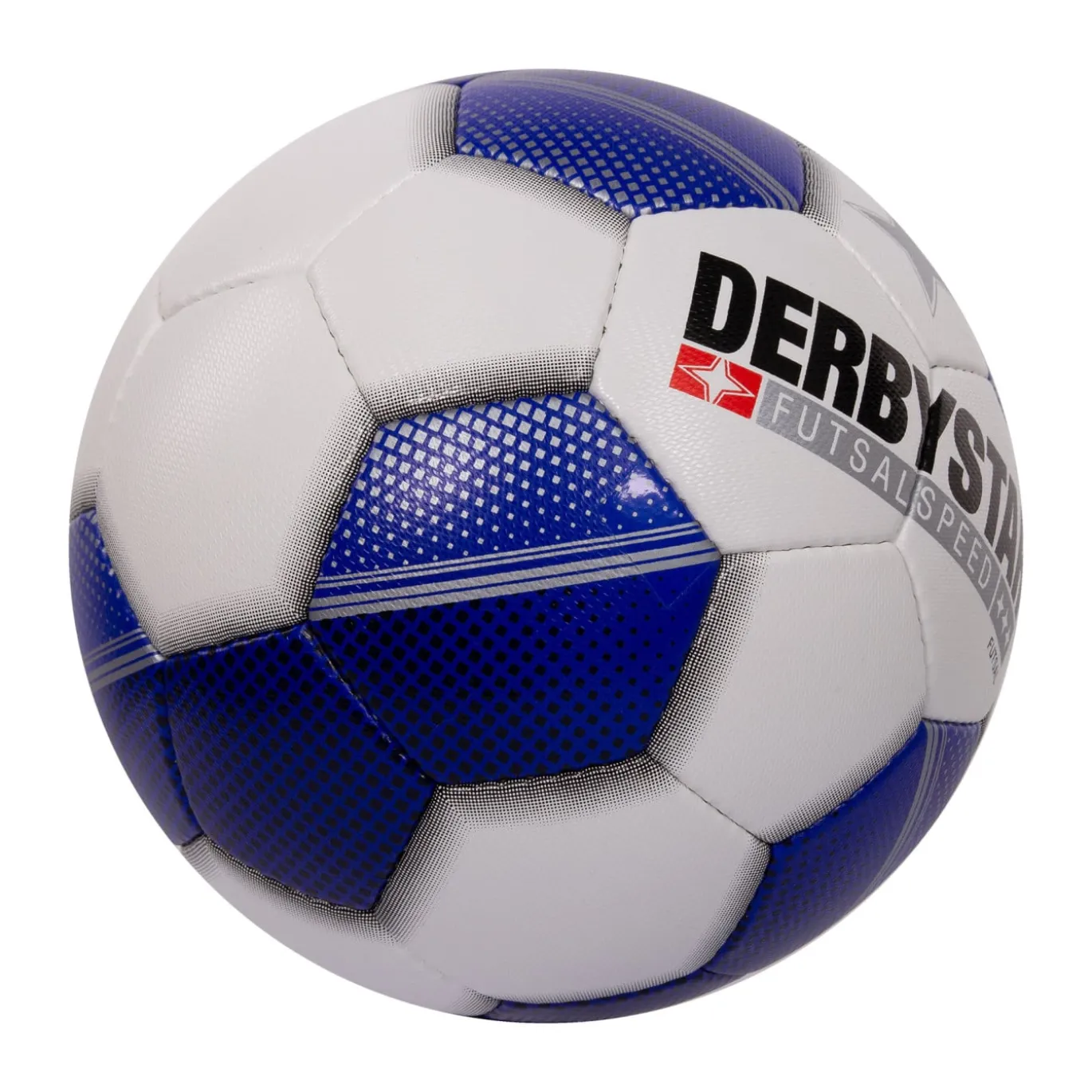 Derbystar Futsal Speed Zaalvoetbal Maat 4 Wit Blauw Zwart