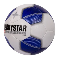 Derbystar Futsal Speed Zaalvoetbal Maat 4 Wit Blauw Zwart