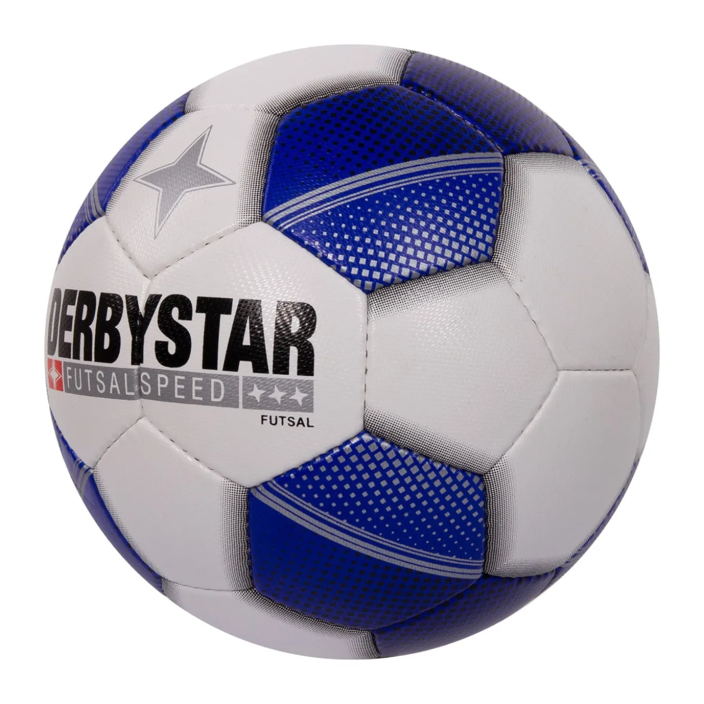 Derbystar Futsal Speed Zaalvoetbal Maat 4 Wit Blauw Zwart