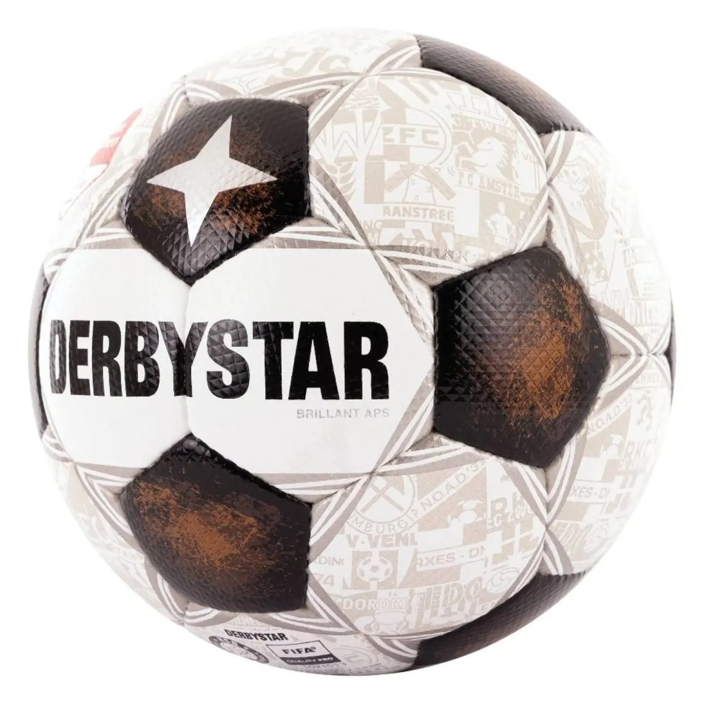 Derbystar Keuken Kampioen Divisie Brillant Voetbal Maat 5 2026-2027 Wit Zwart Bruin
