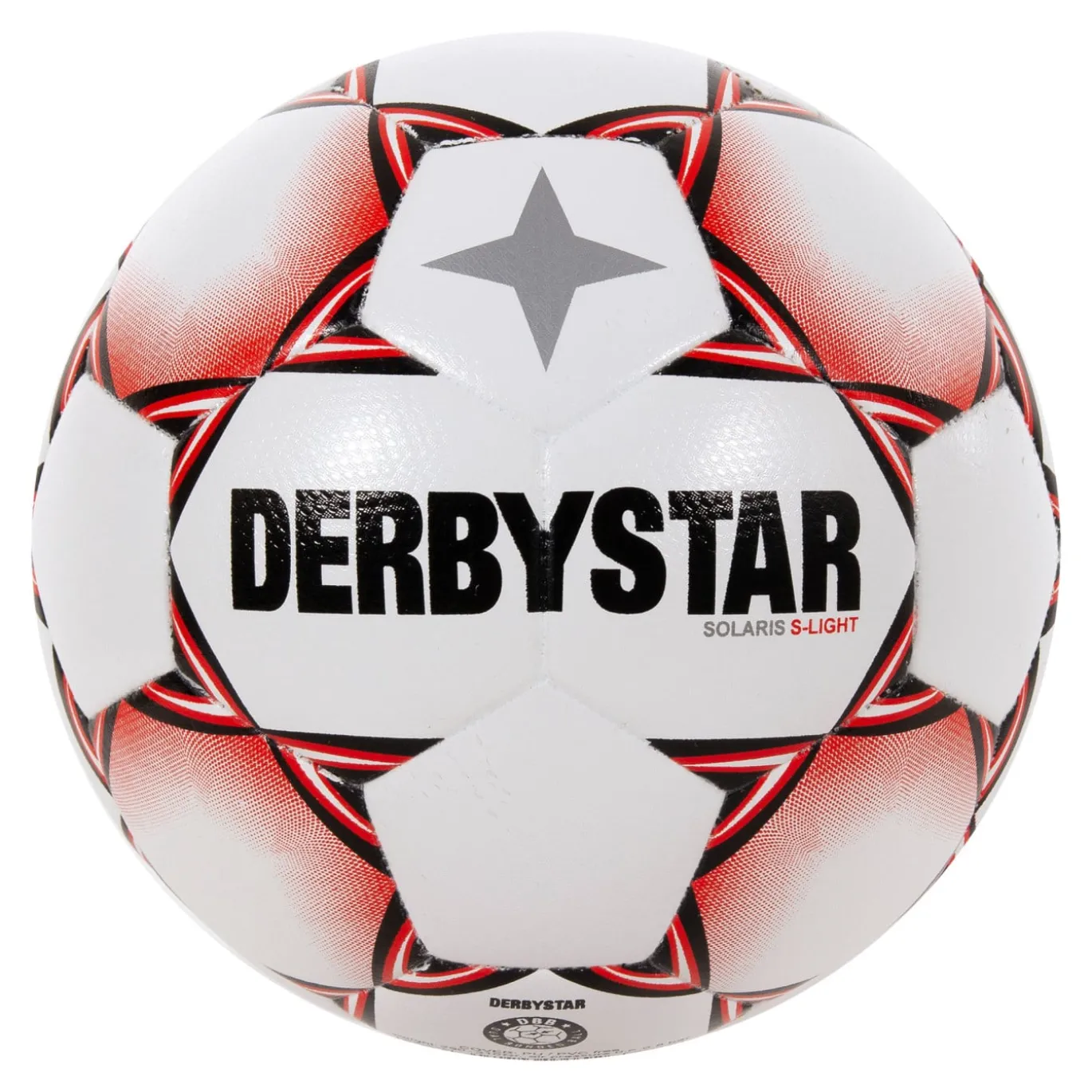 Derbystar Solaris Super Light Voetbal Maat 5 Wit Rood Zwart