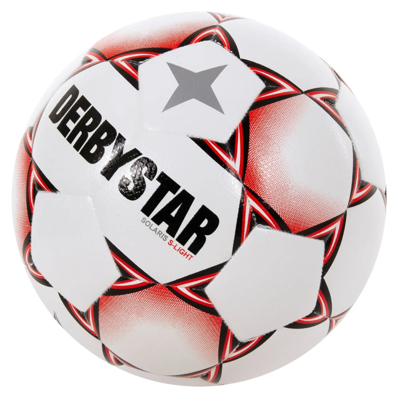 Derbystar Solaris Super Light Voetbal Maat 5 Wit Rood Zwart