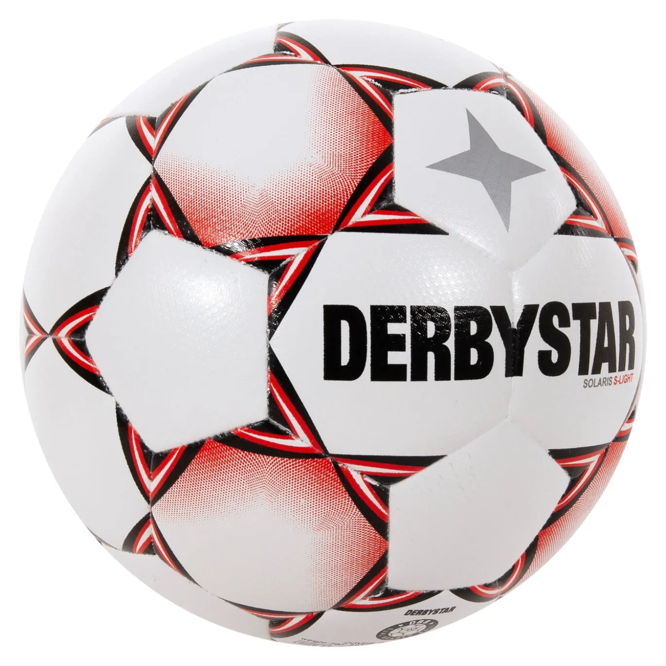 Derbystar Solaris Super Light Voetbal Maat 5 Wit Rood Zwart