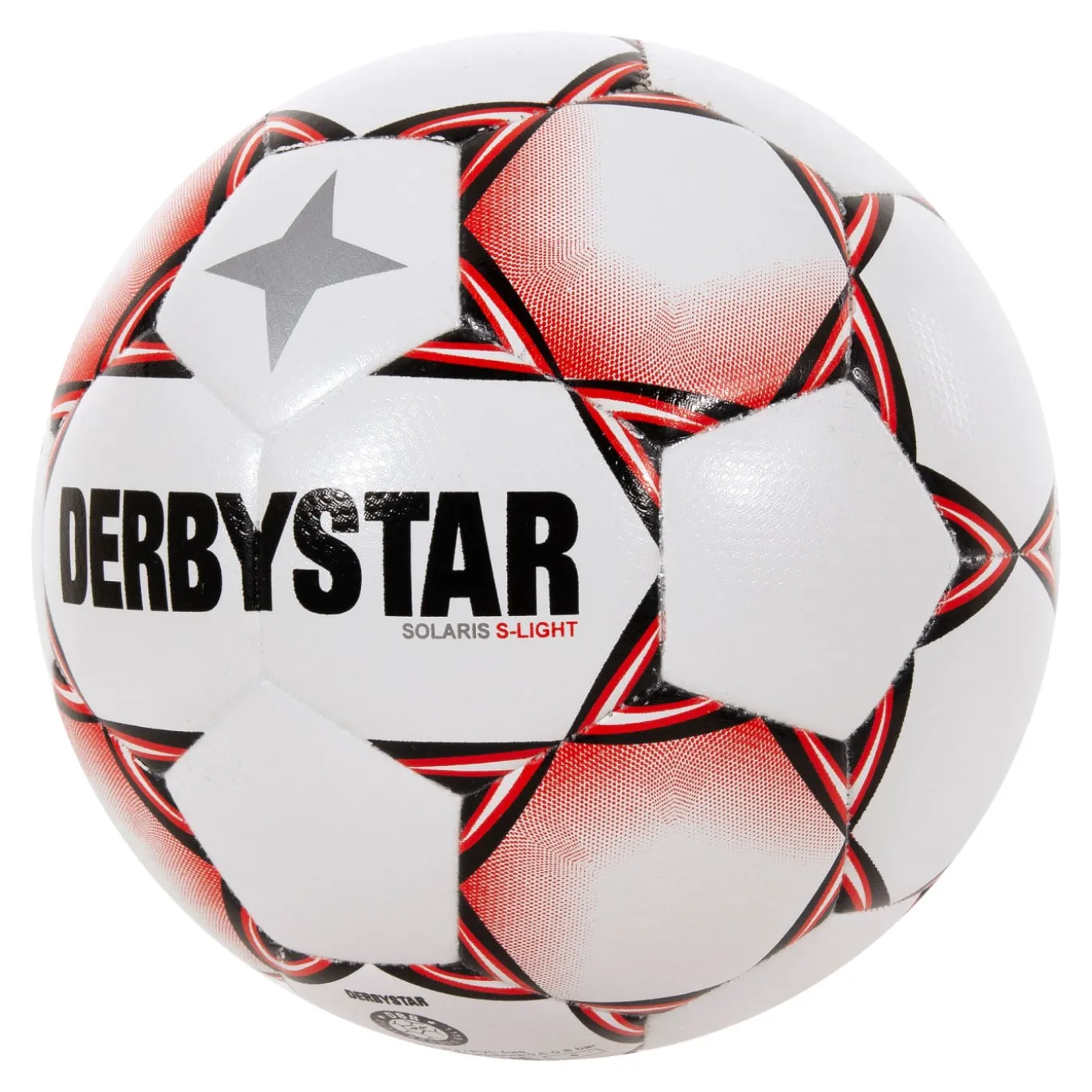 Derbystar Solaris Super Light Voetbal Maat 5 Wit Rood Zwart