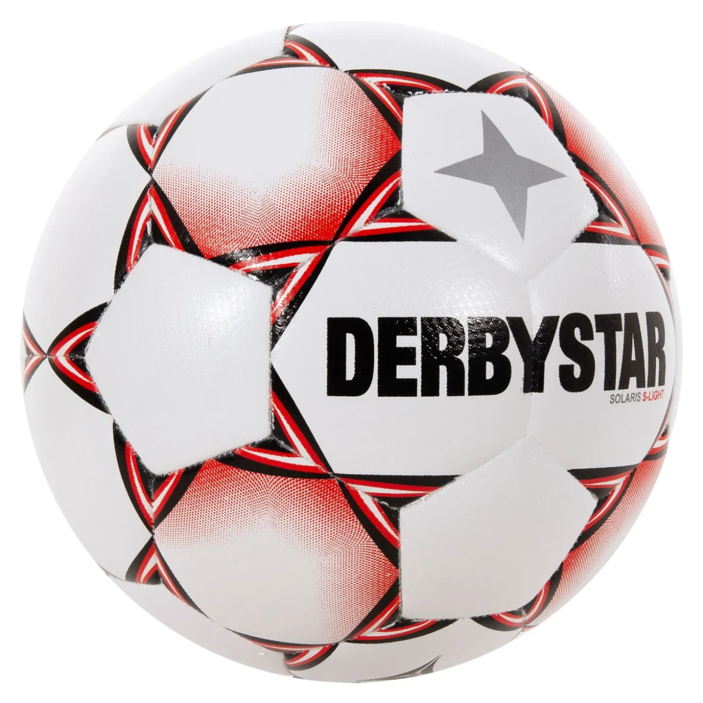 Derbystar Solaris Super Light Voetbal Maat 5 Wit Rood Zwart