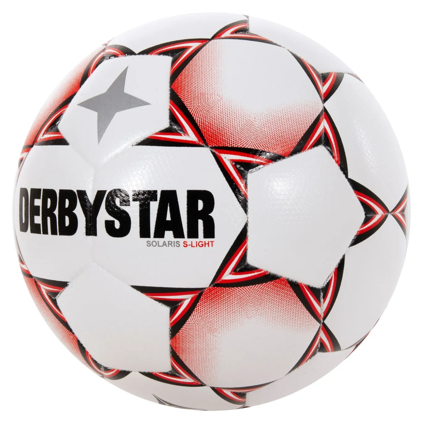 Derbystar Solaris Super Light Voetbal Maat 5 Wit Rood Zwart