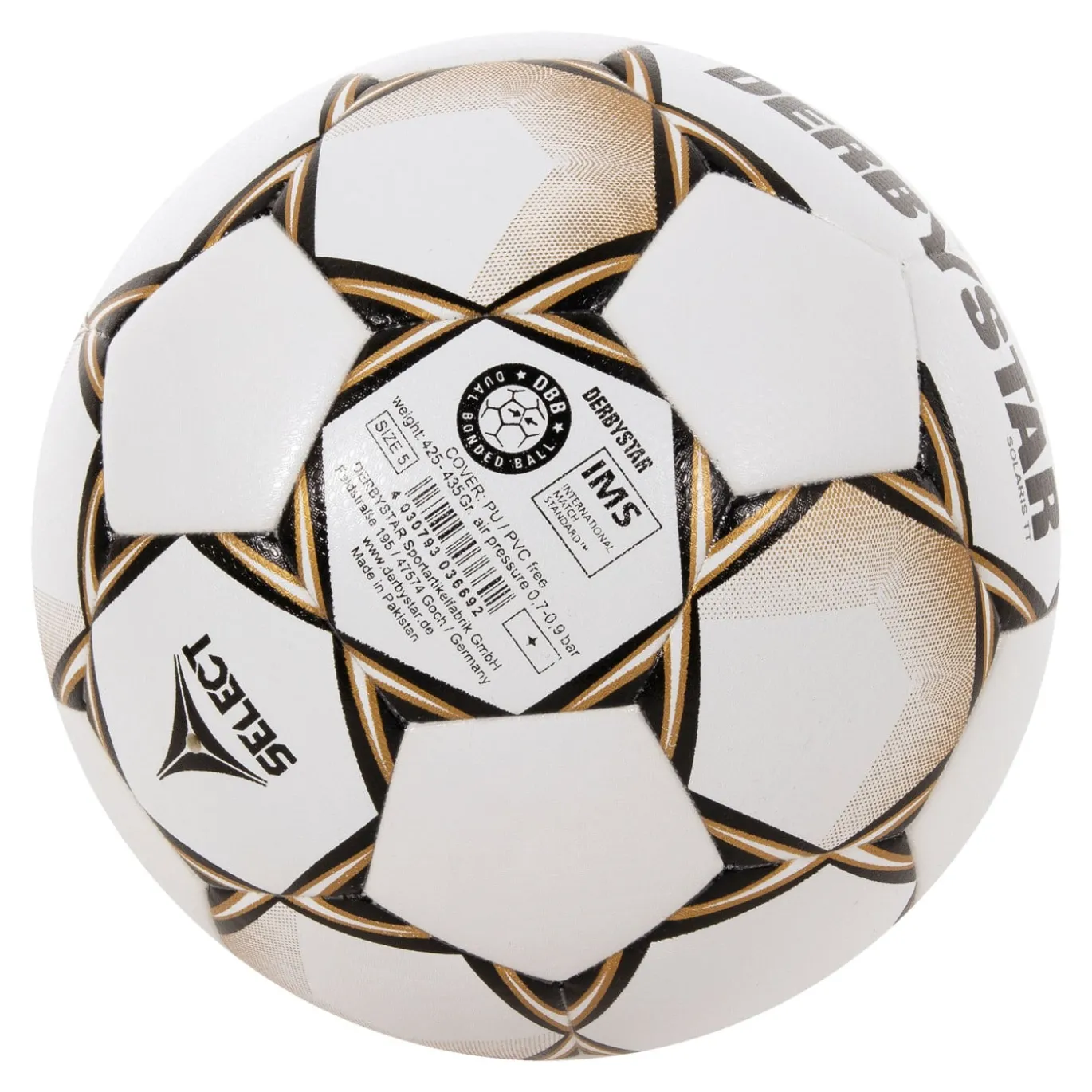 Derbystar Solaris TT 5 Voetbal Wit