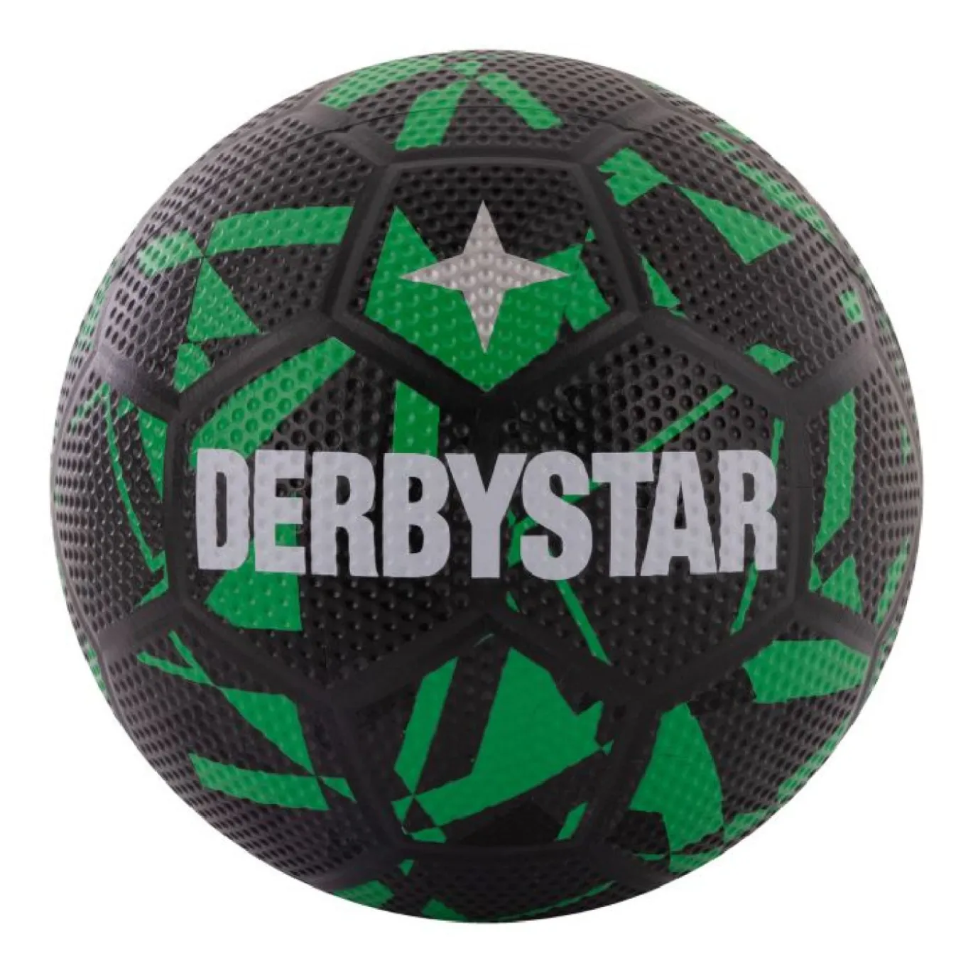 Derbystar Streetball Straatvoetbal Maat 5 Zwart Groen Wit