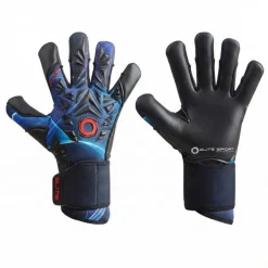 Elite Sport Quantum Keepershandschoenen Zwart Blauw Rood