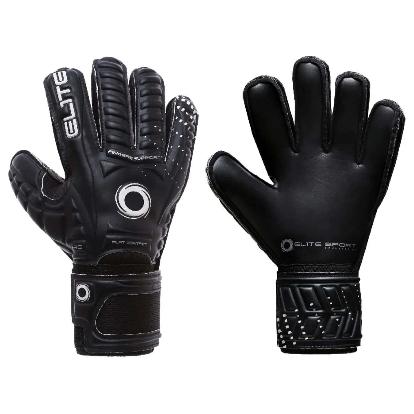 Elite Sport Warrior Keepershandschoenen Kids Zwart Wit