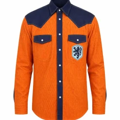 FC88 Nederland Cowboy Blouse Oranje Donkerblauw Lichtblauw