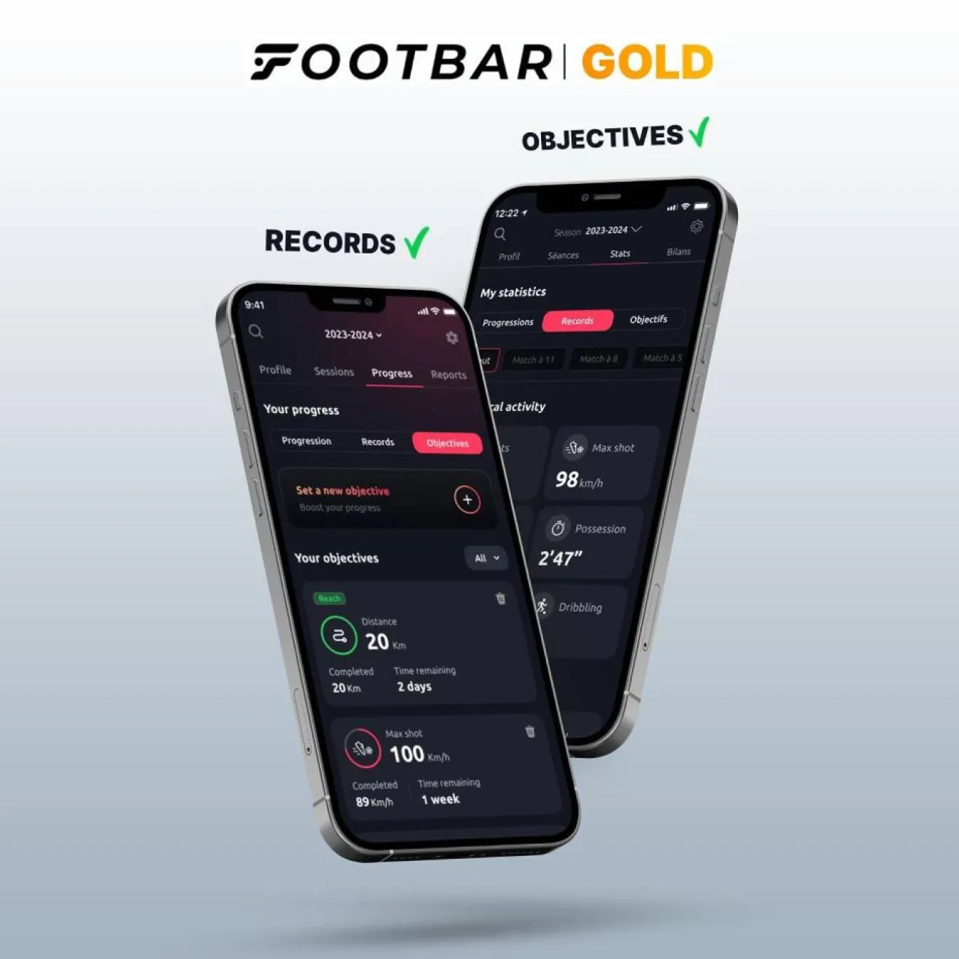Footbar Meteor Activiteit Tracker Gold 1 Jaar Abonnement