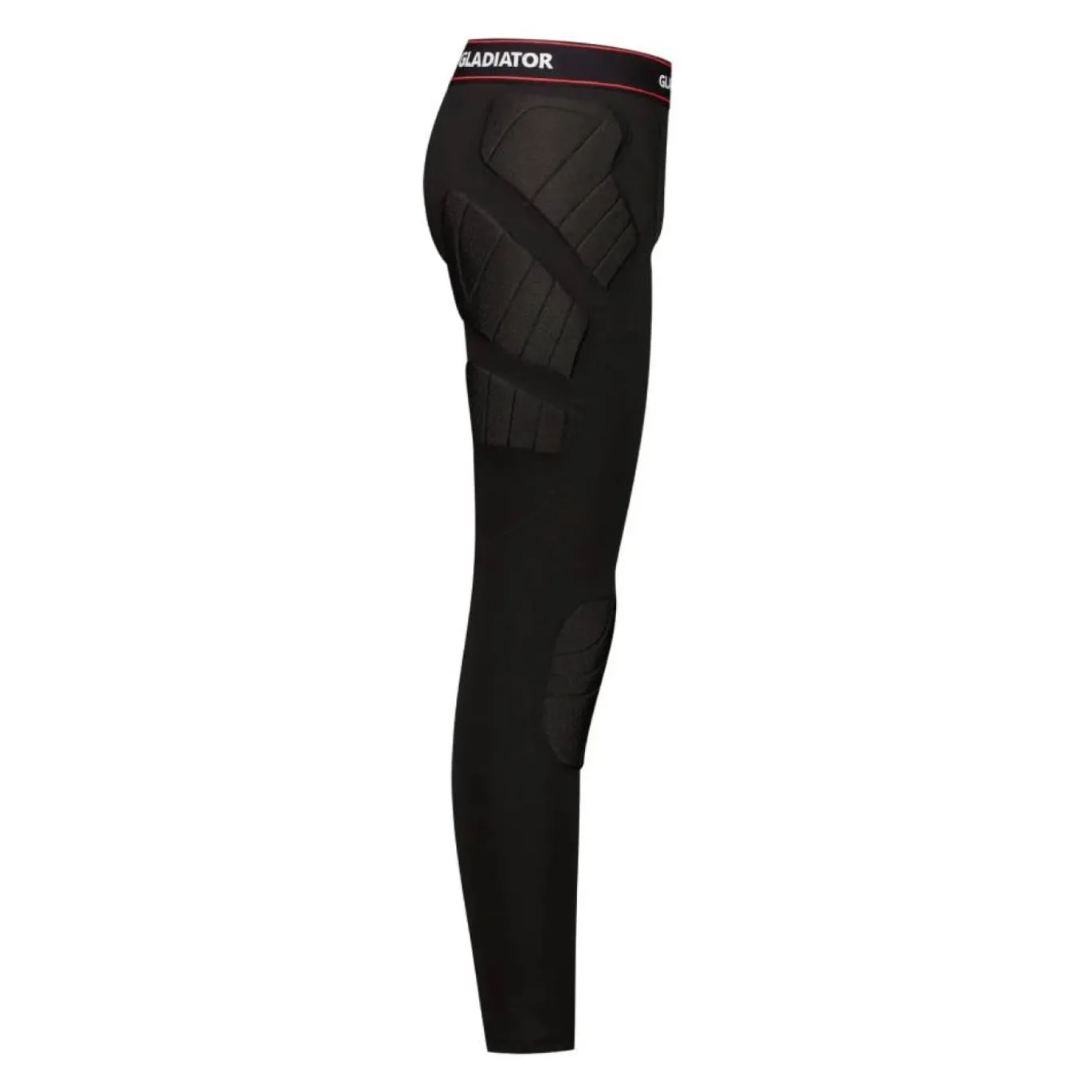 Gladiator Sports Padded Legging Kids Zwart Rood Wit