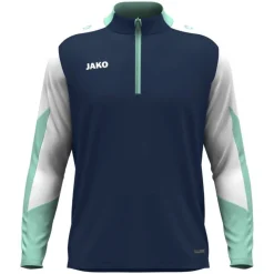 JAKO Dynamic Trainingstrui 1/4-Zip Kids Donkerblauw Wit Lichtgroen