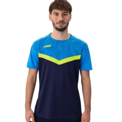 JAKO Iconic Trainingsshirt Donkerblauw Lichtblauw