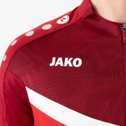 JAKO Iconic Trainingstrui 1/4-Zip Rood