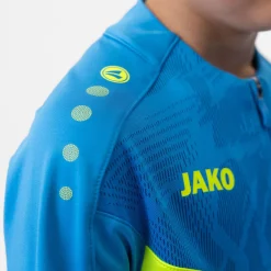 JAKO Iconic Trainingstrui 1/4-Zip Kids Donkerblauw Lichtblauw