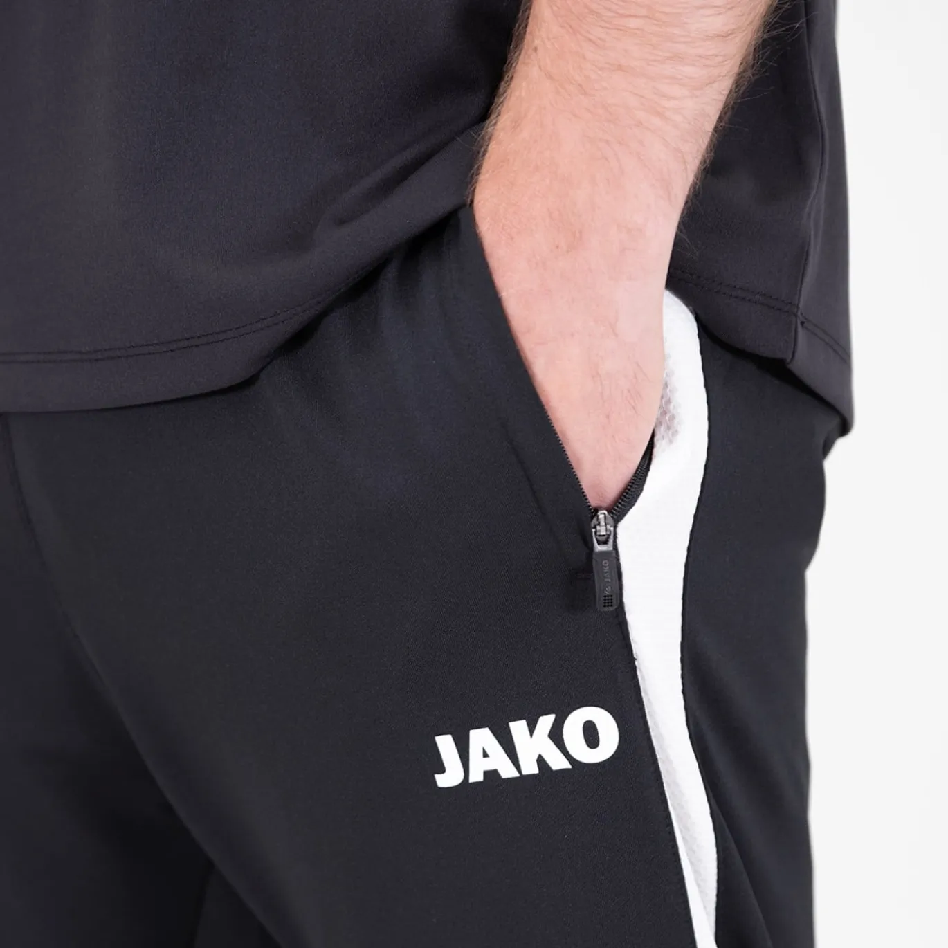 JAKO Power Trainingsbroek Zwart Wit