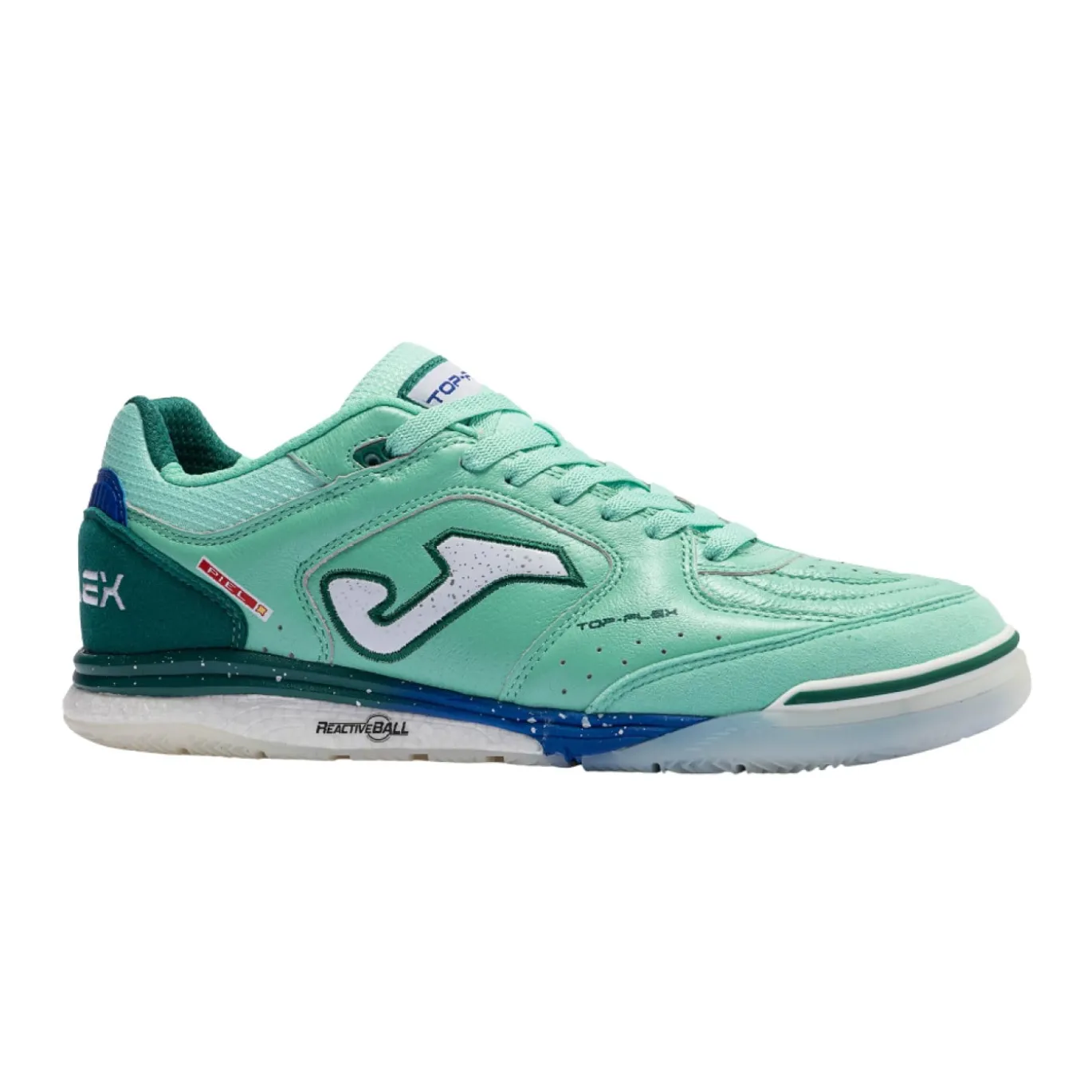 Joma Top Flex Rebound Zaalvoetbalschoenen (IN) Turquoise Groen Wit Blauw