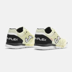 Joma Top Flex Rebound Zaalvoetbalschoenen (IN) Lichtgeel Zwart Wit