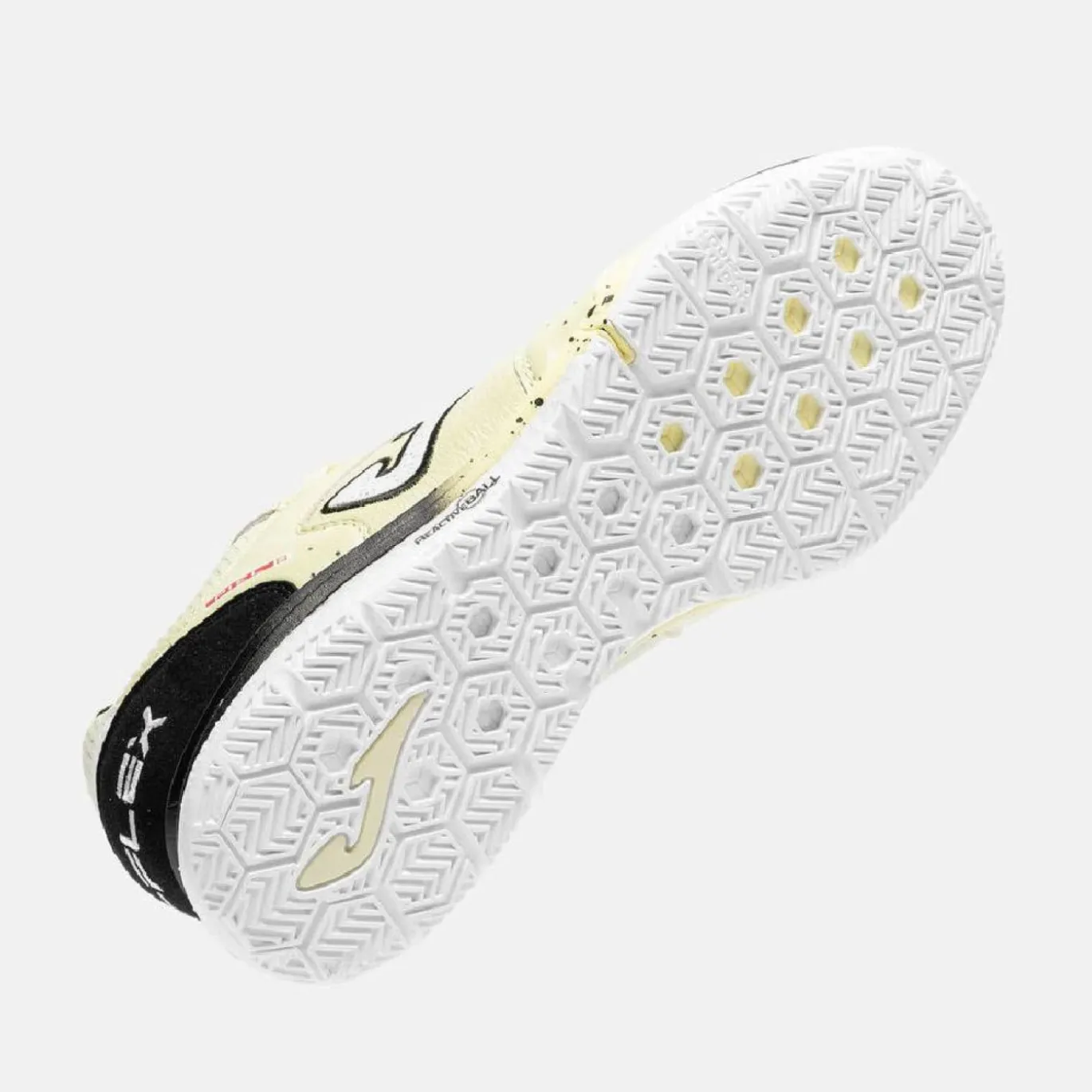Joma Top Flex Rebound Zaalvoetbalschoenen (IN) Lichtgeel Zwart Wit