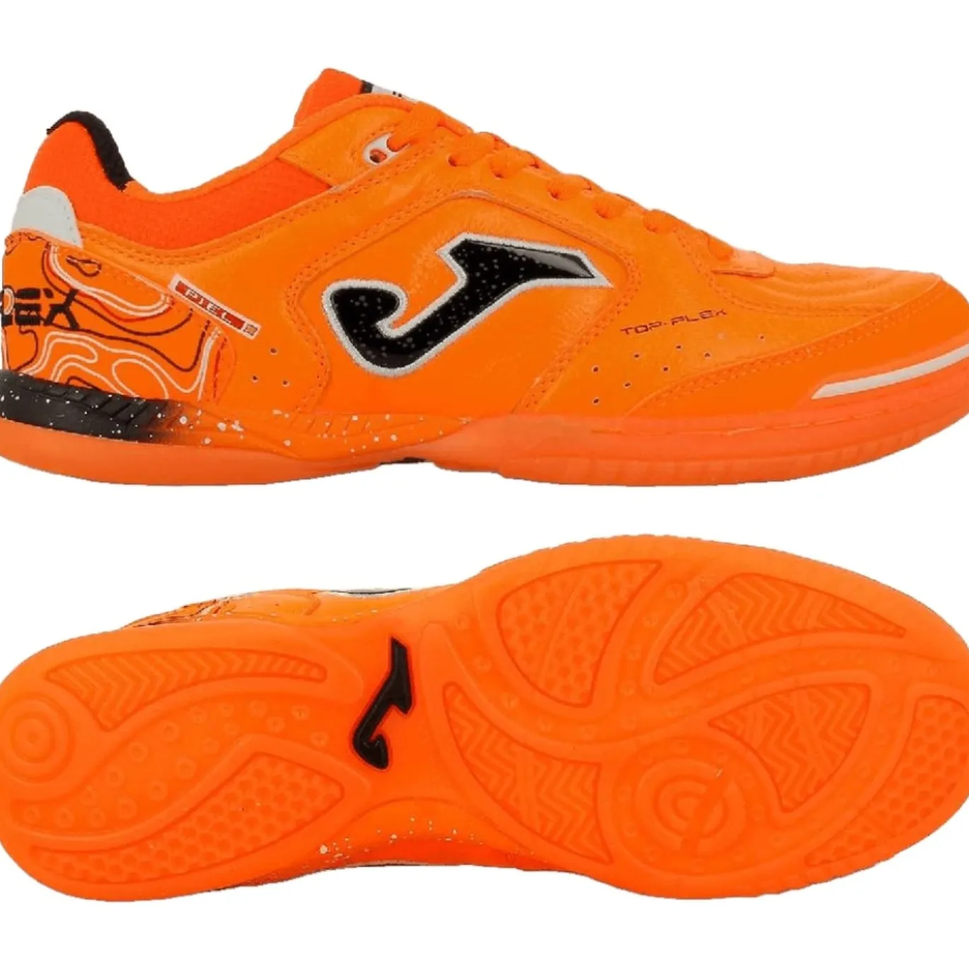 Joma Top Flex Zaalvoetbalschoenen (IN) Oranje Zwart Zilver