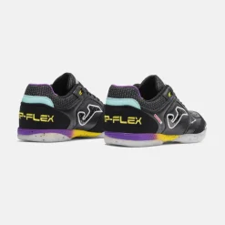 Joma Top Flex Zaalvoetbalschoenen (IN) Zwart Geel Paars