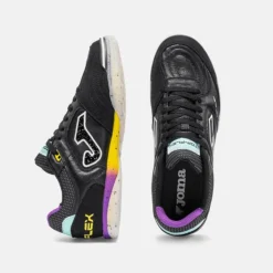 Joma Top Flex Zaalvoetbalschoenen (IN) Zwart Geel Paars