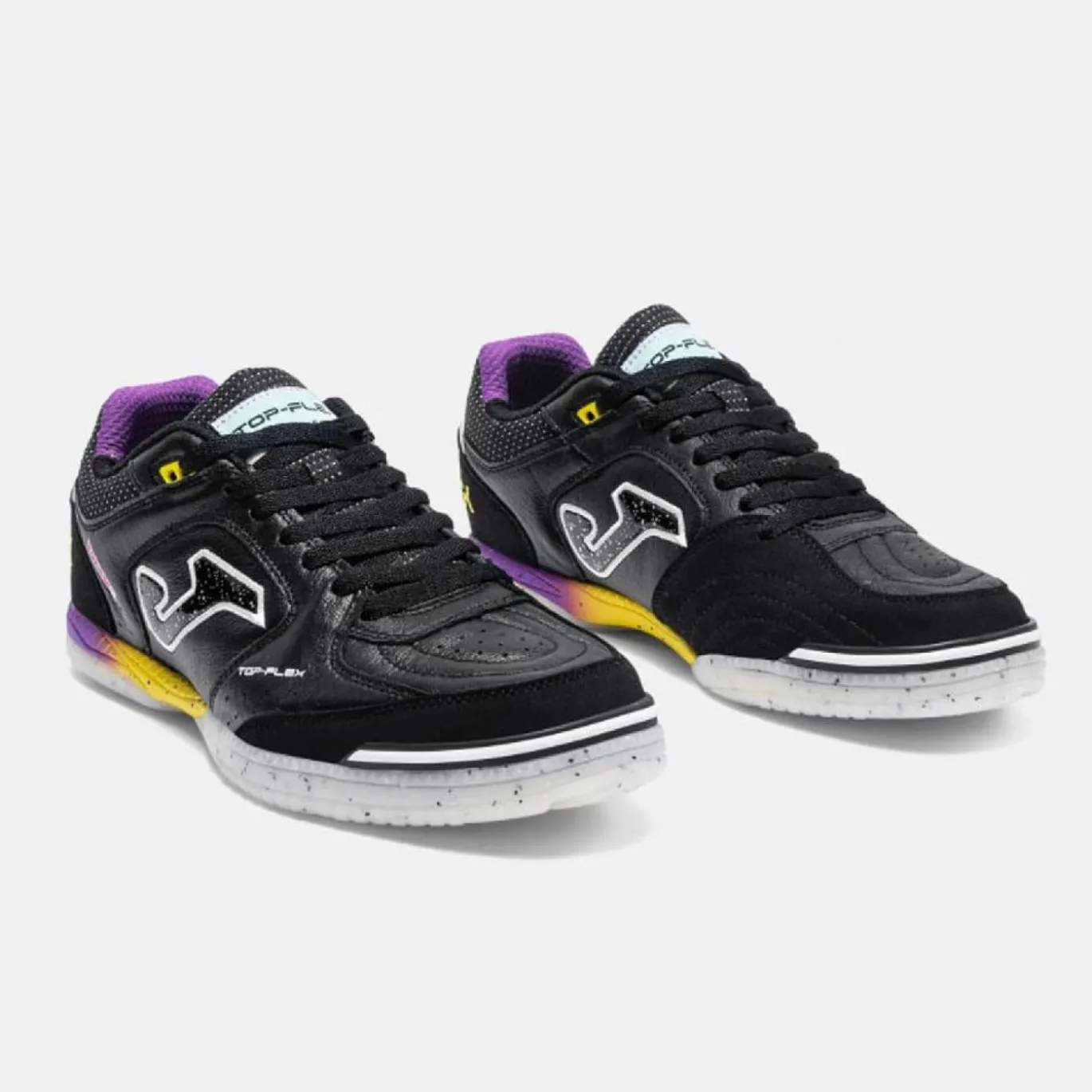 Joma Top Flex Zaalvoetbalschoenen (IN) Zwart Geel Paars