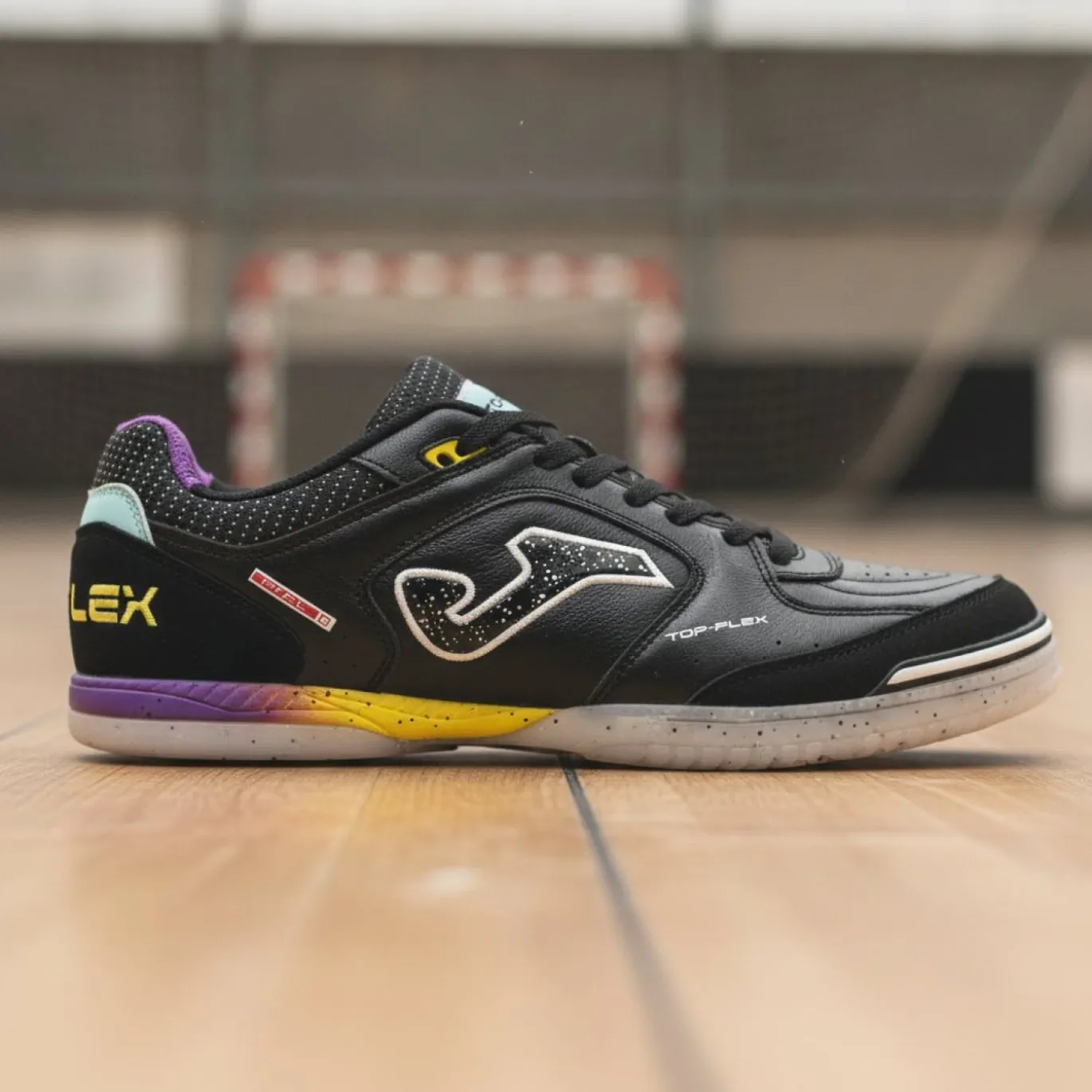Joma Top Flex Zaalvoetbalschoenen (IN) Zwart Geel Paars