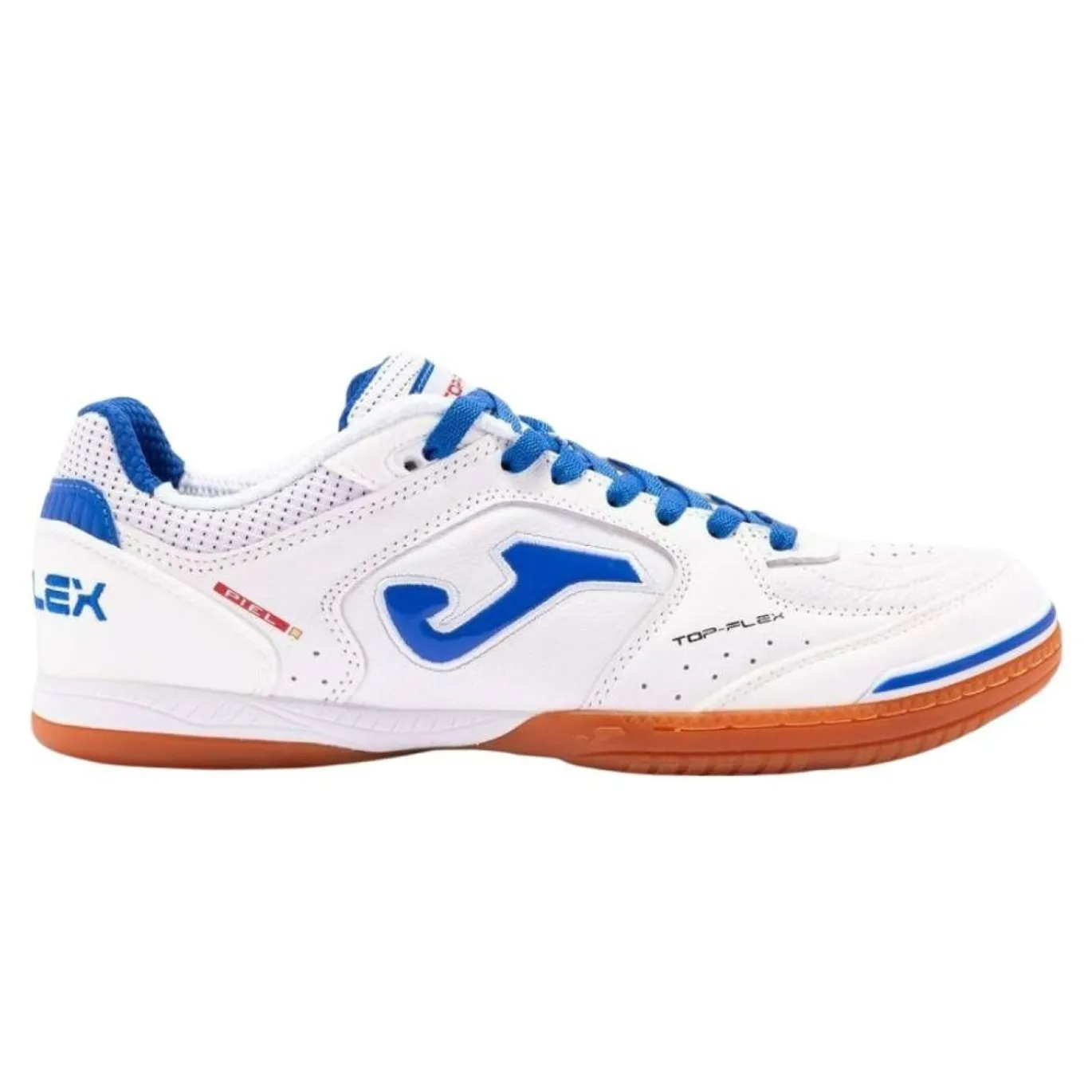 Joma Top Flex Zaalvoetbalschoenen (IN) Wit Blauw Bruin