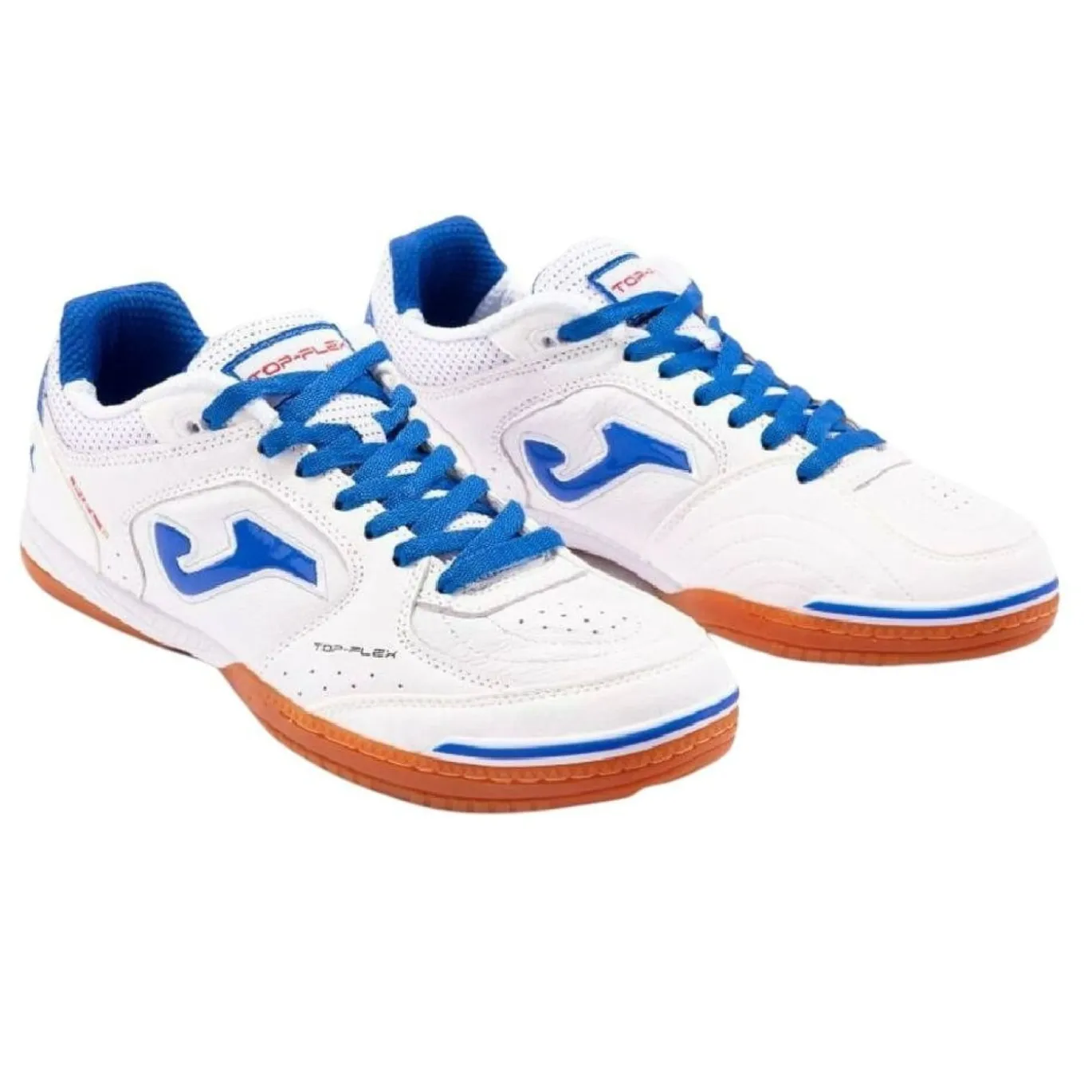 Joma Top Flex Zaalvoetbalschoenen (IN) Wit Blauw Bruin