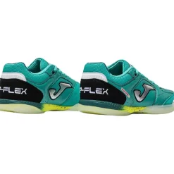Joma Top Flex Zaalvoetbalschoenen (IN) Turquoise Zilvergrijs Geel
