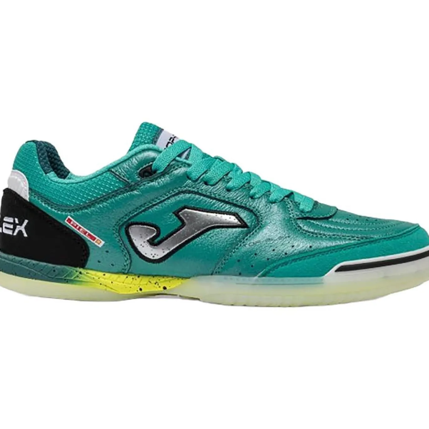 Joma Top Flex Zaalvoetbalschoenen (IN) Turquoise Zilvergrijs Geel