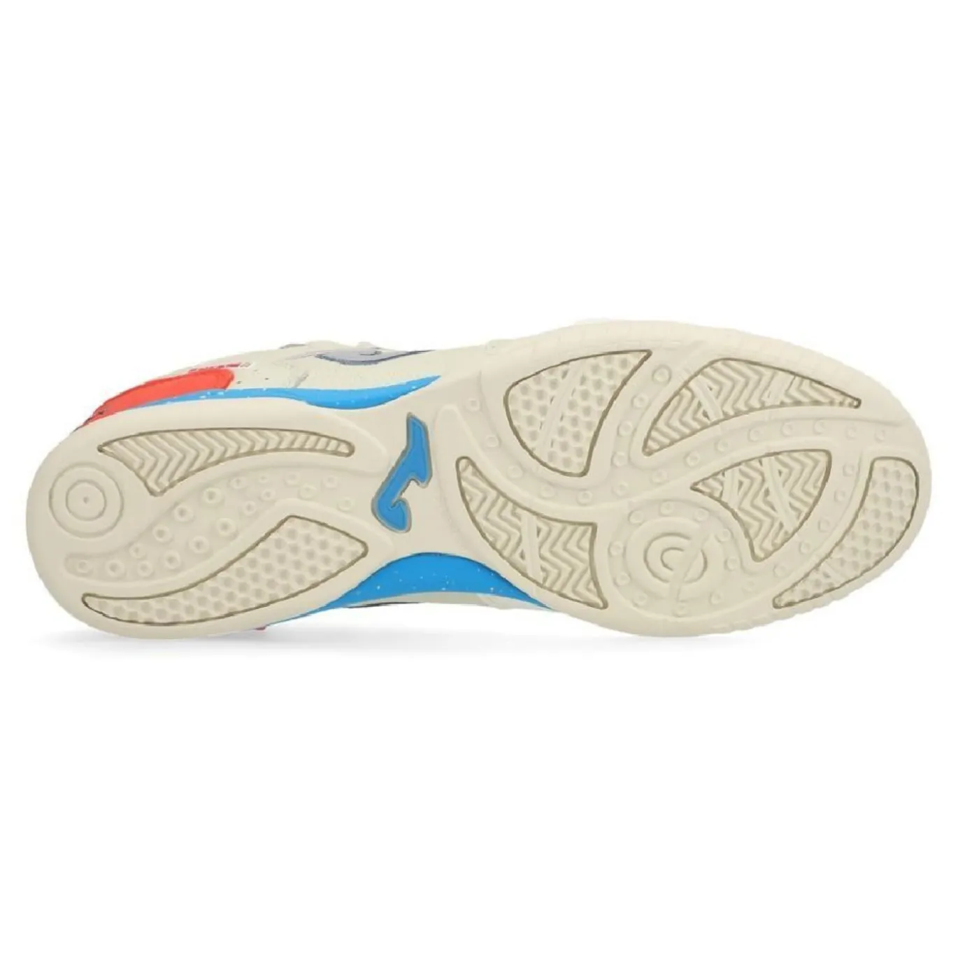 Joma Top Flex Zaalvoetbalschoenen (IN) Beige Blauw Felrood Zilver