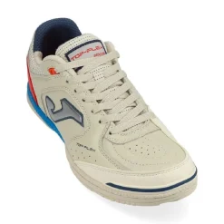 Joma Top Flex Zaalvoetbalschoenen (IN) Beige Blauw Felrood Zilver