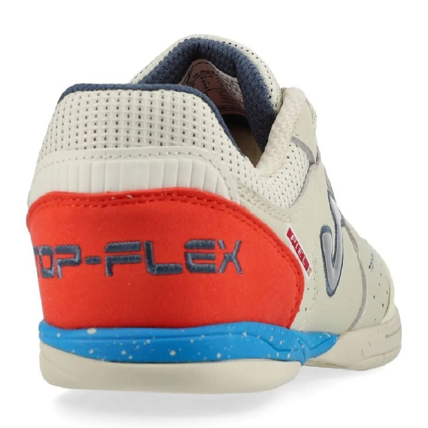 Joma Top Flex Zaalvoetbalschoenen (IN) Beige Blauw Felrood Zilver