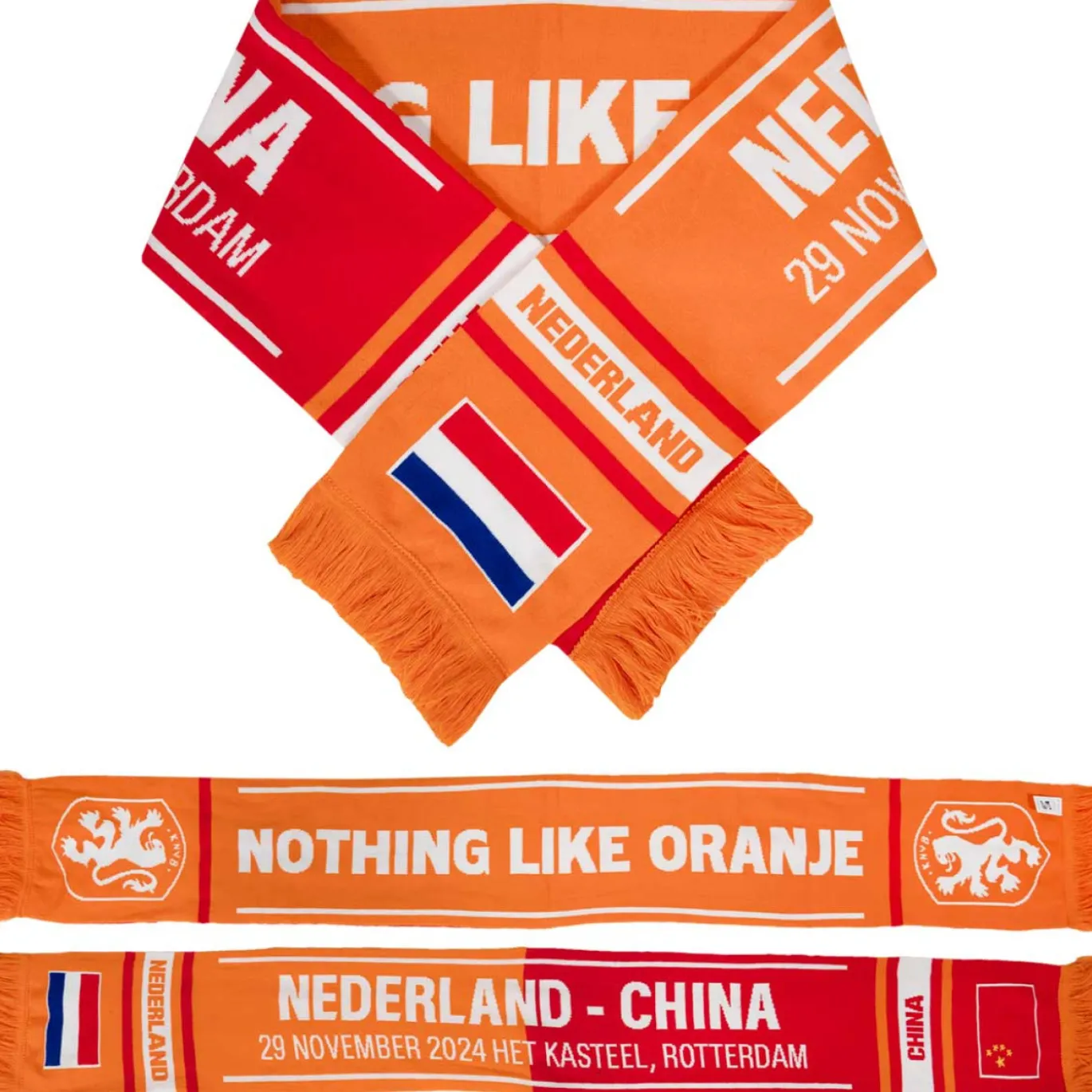KNVB Sjaal OranjeLeeuwinnen Nederland - China