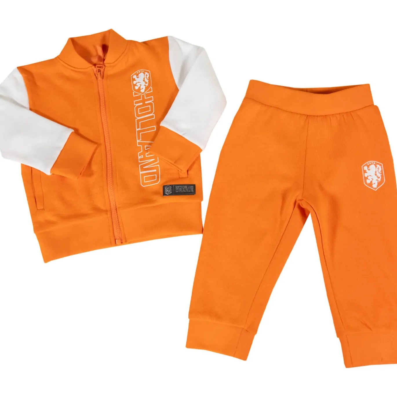 KNVB Trainingspak Baby/Peuters Oranje Wit