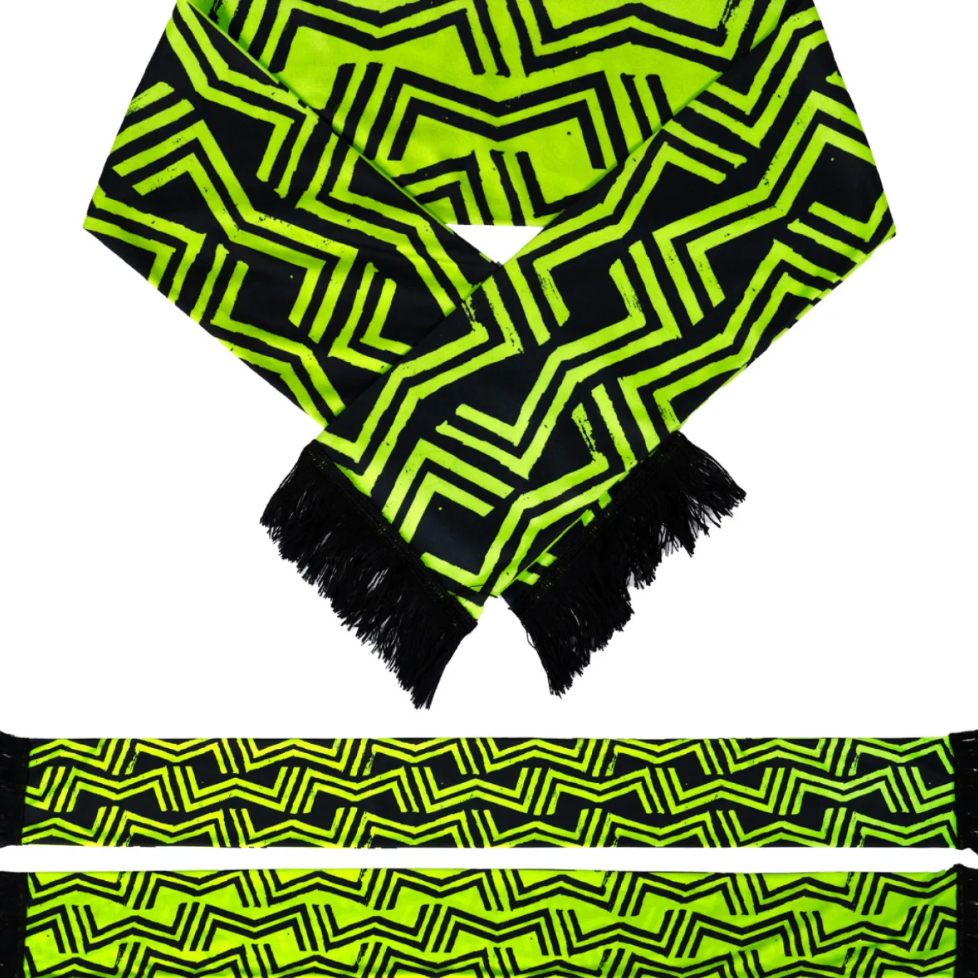Masters of Madness Fleece Sjaal Groen Zwart