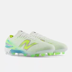 New Balance Furon V9 Elite Gras Voetbalschoenen (FG) Wit Geel Blauw