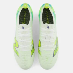 New Balance Furon V9 Elite Gras Voetbalschoenen (FG) Wit Geel Blauw