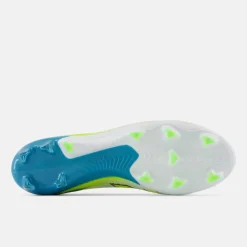 New Balance Furon V9 Pro Gras Voetbalschoenen (FG) Wit Geel Blauw