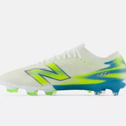 New Balance Furon V9 Pro Gras Voetbalschoenen (FG) Wit Geel Blauw