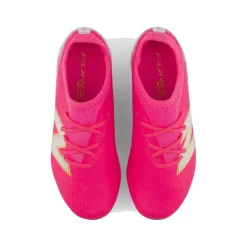 New Balance Furon V8 Team Gras Voetbalschoenen (FG) Kids Felroze Wit Goud