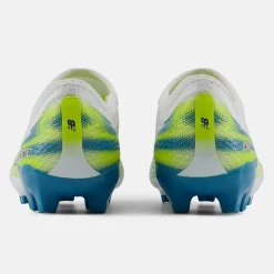 New Balance Furon V9 Team Gras Voetbalschoenen (FG) Kids Wit Geel Blauw